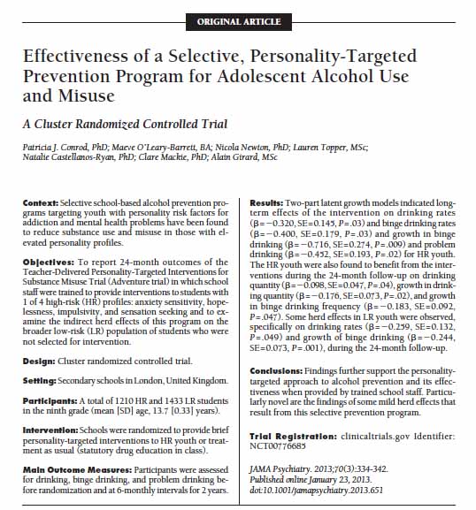 Conrod et al.2013 abstract